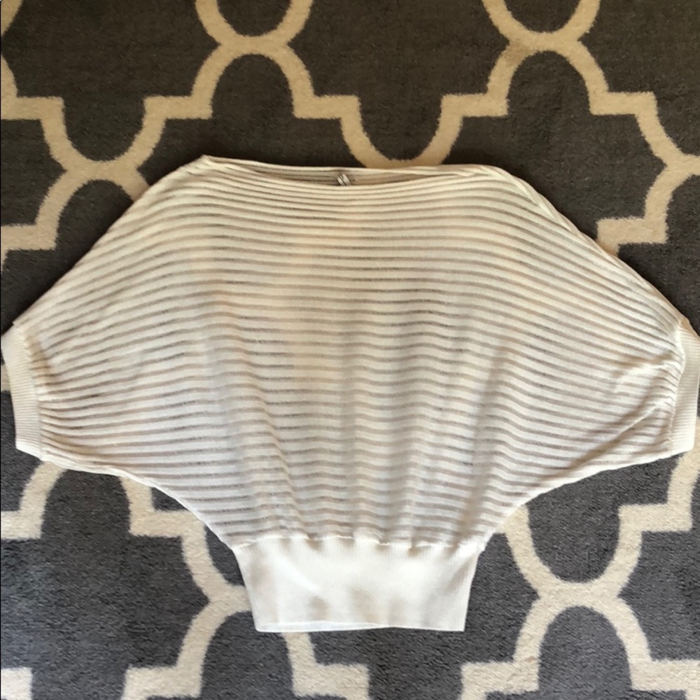 Sheer white blouse
